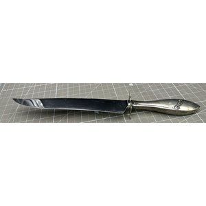Web Sterling Handle Carving Knife 13 1/2" with 8" blade and knife guard